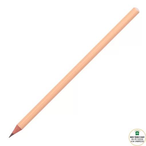 Bút chì tròn không tẩy màu cam - in logo theo yêu cầu
