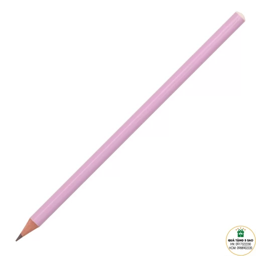 Bút chì tròn không tẩy màu tím - in logo theo yêu cầu