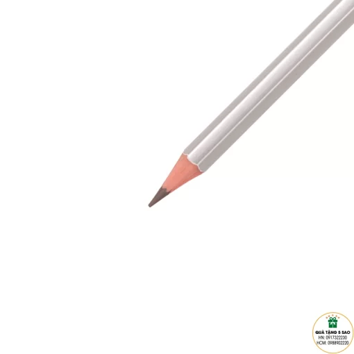 Bút chì 6 cạnh màu bạc in logo theo yêu cầu