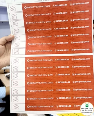 In vòng đeo tay bằng giấy giá rẻ