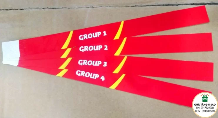 Vòng tay giấy sự kiện in logo theo yêu cầu